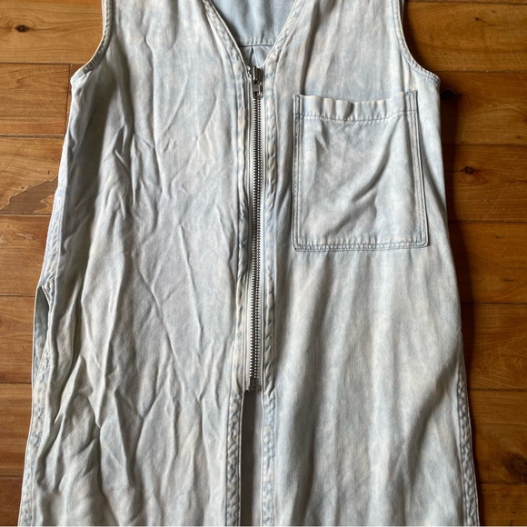 HELMUT LANG DENIM ZIP UP TOP (S) - Picture 2 of 5